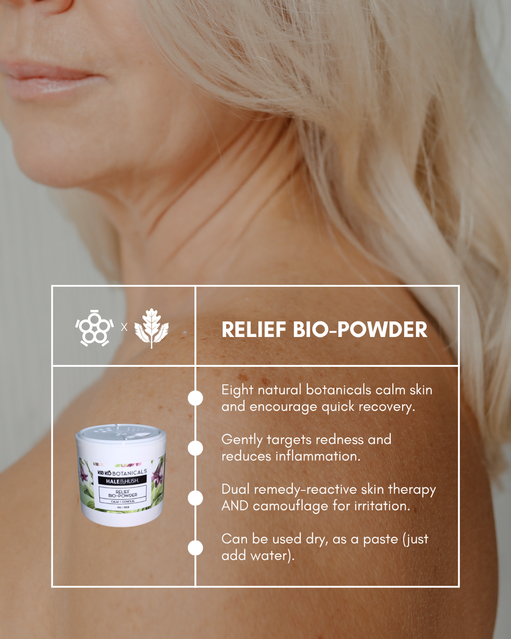 Ke Kō Botanicals x Hale and Hush Collab Relief Bio-Powder